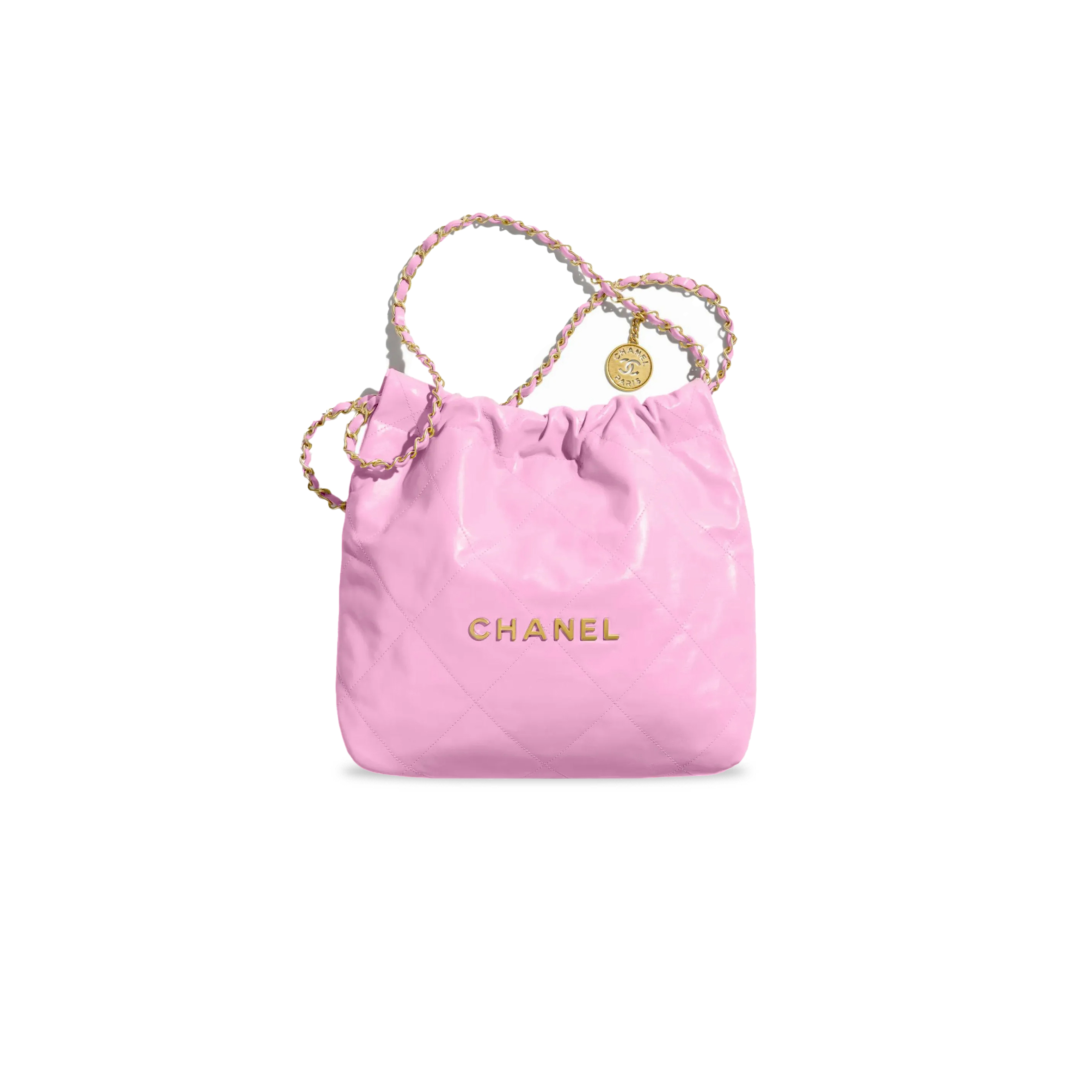 CHANEL SHINY CALFSKIN QUILTED SMALL 22 AS3260 (37*34.5*8cm)